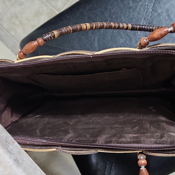 Vintage coconut shell handbag - Picture 7 of 7